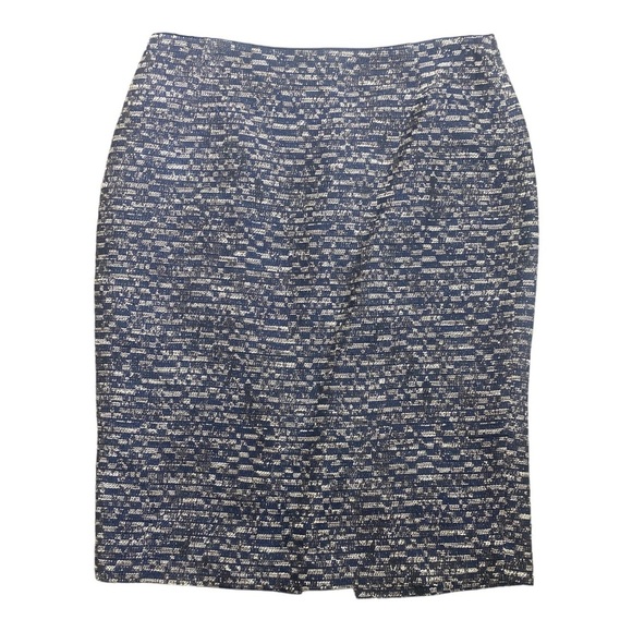 Lafayette 148 Blue Tweed Work Career 2 Piece Skirt Set Size 2 and 6  READ. - Picture 6 of 13